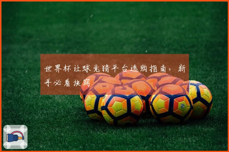 世界杯让球竞猜平台选购指南，新手必看诀窍